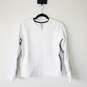 White Women's Top with Black Accents